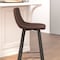 Flash Furniture 24" Chocolate Brown LeatherSoft Counter Stools, 2PK CH-212069-24-DKBR-GG - alternate 10